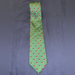 Lands End Christmas Santa Hat Men’s Tie